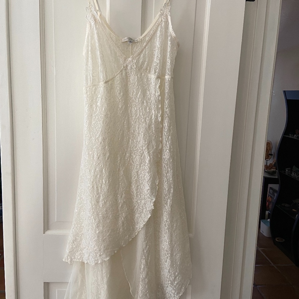 Claire Pettibone   sheer lace slip nightgown